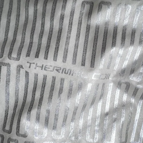 Columbia Quilted Fleece Hooded Vest Womens XL Cream Therma Coil Layering Outdoor - Picture 8 of 16